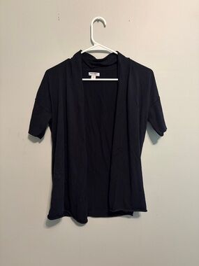 Old Navy Black Short Sleeve Open Cardigan